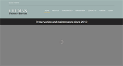 Desktop Screenshot of chumanpropertyservices.com