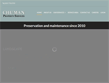 Tablet Screenshot of chumanpropertyservices.com